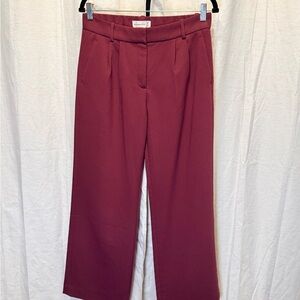 Abercrombie & Fitch Maroon Women's Trousers